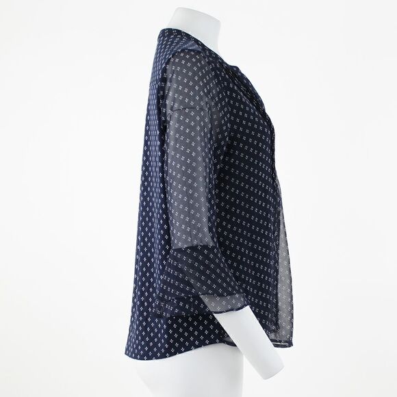 Charter Club Petite Printed Pintuck Top - Picture 5 of 5